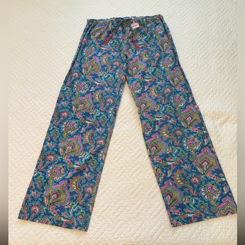 NWT Calypso St. Barth Nolevi Lovfly Multicolor Paisley Pants - Sz M